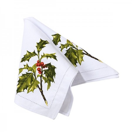 Botanical Christmas. Fabric Napkin 4PK