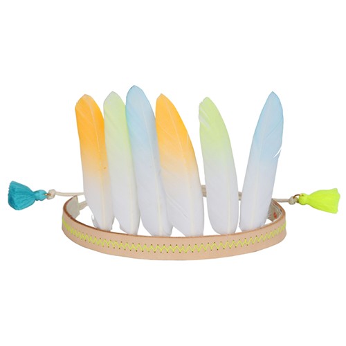 Neon Feather Headband