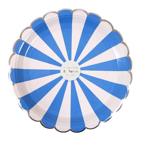 Blue Striped large Plate