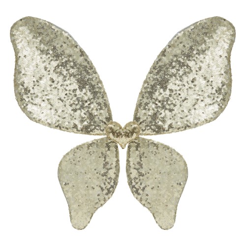 Sparkle Sequin Wings Gold