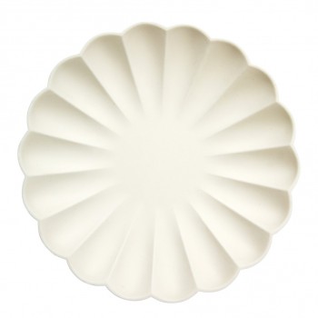 Cream Simply Eco Large Plate