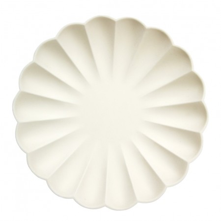 Cream Simply Eco Large Plate