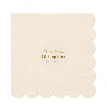 Servilletas Large, crema (20u.) 2