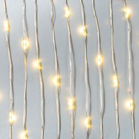 Party silver wire led garland (3m/60 led)