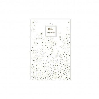 Mantel de papel estrellas doradas (180x120 cm)