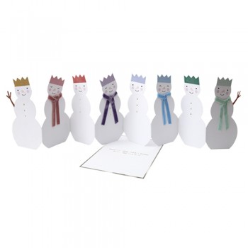 Postal Muñeco de Nieve Feliz Año 2