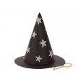 Mini Sombreros de Bruja (8u.) estrellas