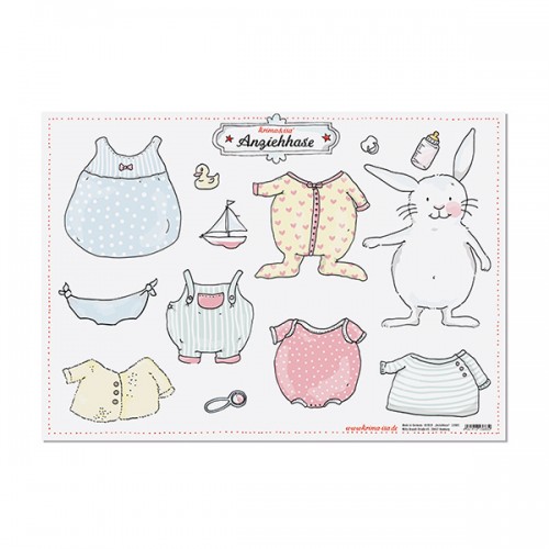 Paper Doll Bunny - Baby Animals