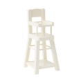 Trona de madera, Bebé Micro - Blanca (17cm)