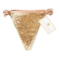 Luxe Gold Glitter Bunting Garland - 3m