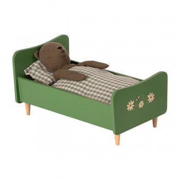 Wooden Bed Teddy Dad - Dusty Green 2