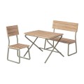 Garden Set - Table,chair and bench (H12cm)