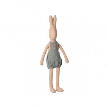 Rabbit in Dusty Blue Overall - S5