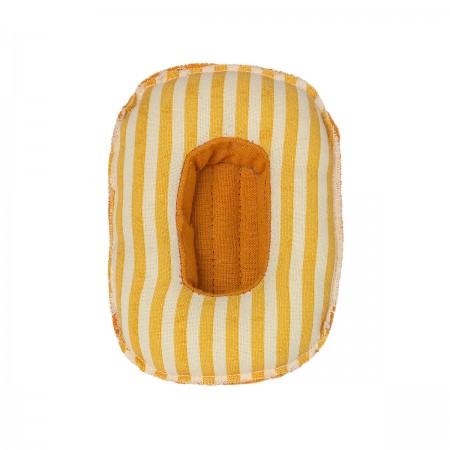 Small Mouse Rubber Boat - Yellow Stripe