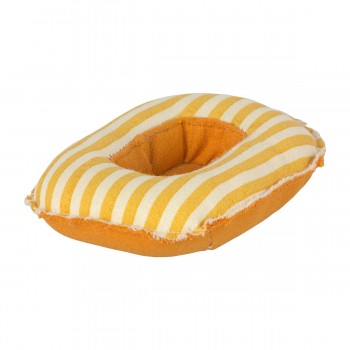 Small Mouse Rubber Boat - Yellow Stripe