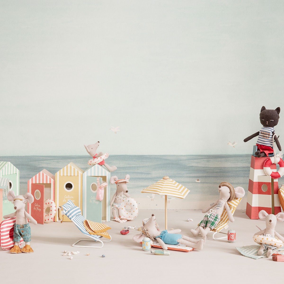 Casa de Muñecas en Miniatura, Estaño Mar Cubo & Pala 