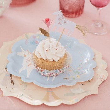 Platos Princesa Mágica Pequeños - 8u. 2