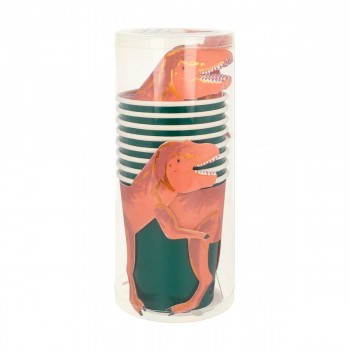 Dinosaurio T-Rex Vasos - 8u. 2