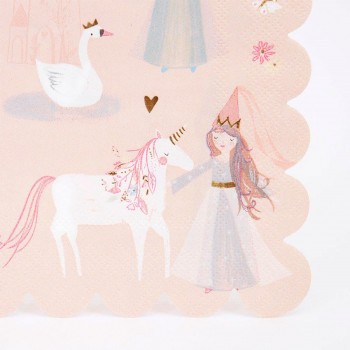 Princess Large Napkins - 16u. 2