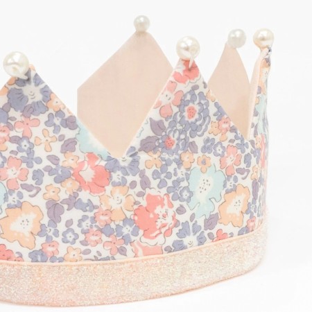Floral & Pearl Party Crown