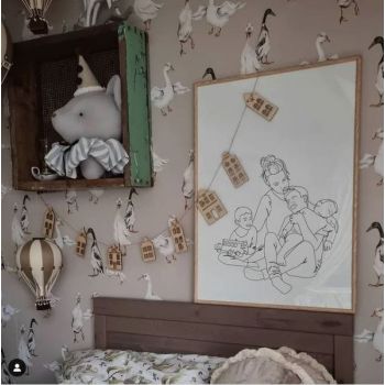 Osito Beige - Collar Rosa 2