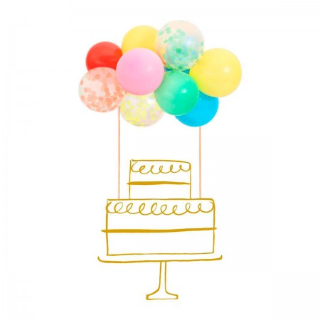 Globos Cake Topcake - 1u.