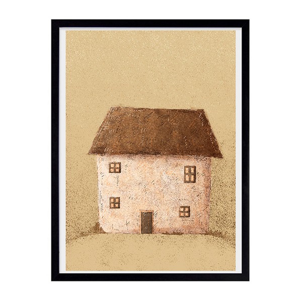 White Cottage - Poster A4