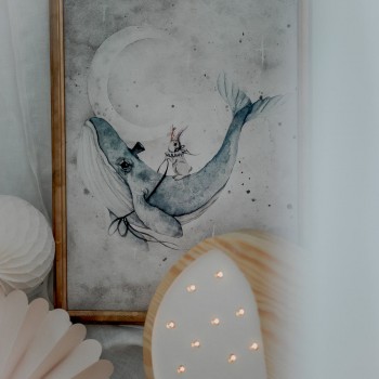 Whale & Friends - Poster A4 2