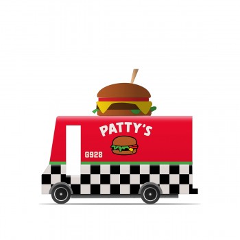 Pattys Hamburguer Van - Wooden toy car 2