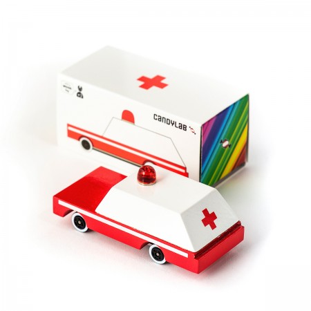 Ambulance - Wooden toy car