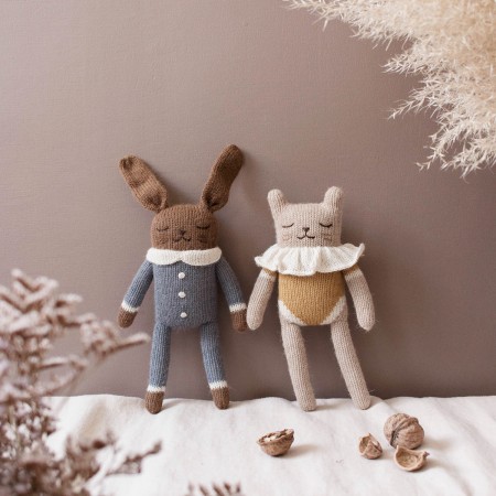 Soft Toy in Jumpsuit - Bunny