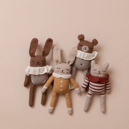 Soft Toy in Oat Pyjamas - Teddy