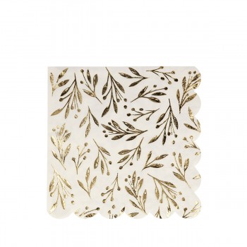 Gold Leaf Napkins - 16u