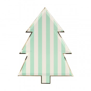 Patterned Christmas Tree Plates - 8u 2