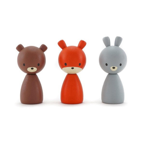 Fauna - Robert, Ginger and Bunji wooden toys