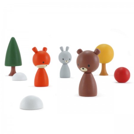 Fauna - Robert, Ginger and Bunji wooden toys