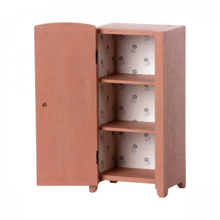 Vintage closet with shelves - Dusty Rose