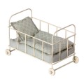 Blue Metal Baby Cot - Micro (16cm)