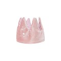 Pink Fabric Reversible Crown