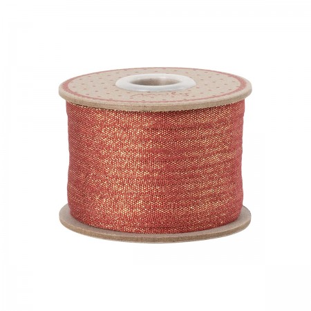 Ribbon 25m - Red/Gold