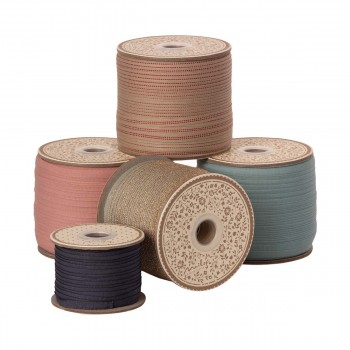 Ribbon 25m - Stone/Gold 2