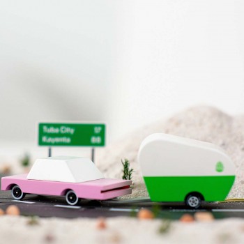 Candy Car Pink - Wooden toy car 2
