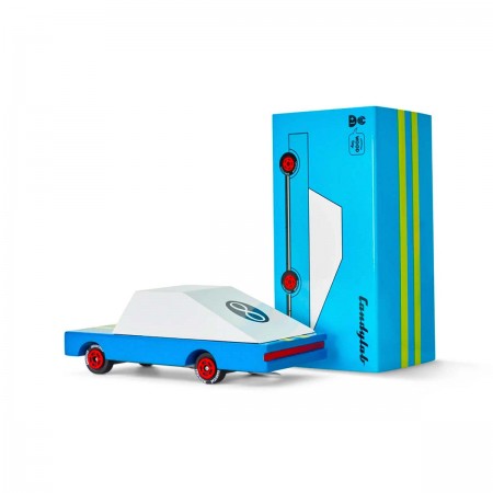 Candycar Blue Racer - Wooden toy car n.8