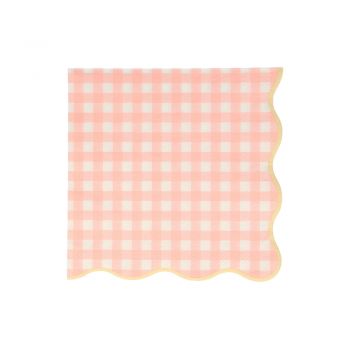 Gingham Large Napkins - 20u. 2