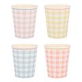 Gingham Cups - 12u