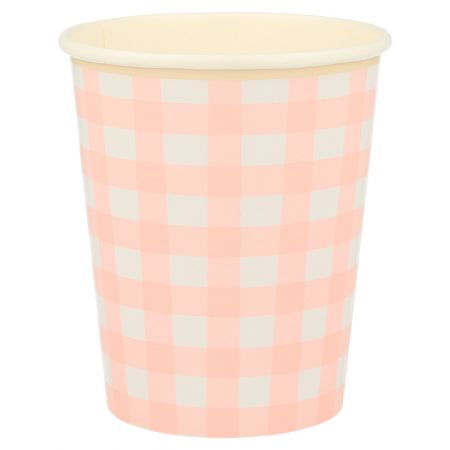 Gingham Cups - 12u