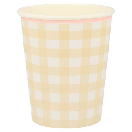 Gingham Cups - 12u