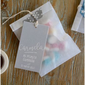 Bolsita semitransparente con dulces personalizada 2