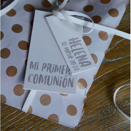 Personalized candy kraft favor bag