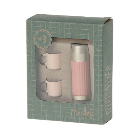 Mini Termo con tazas - Coral